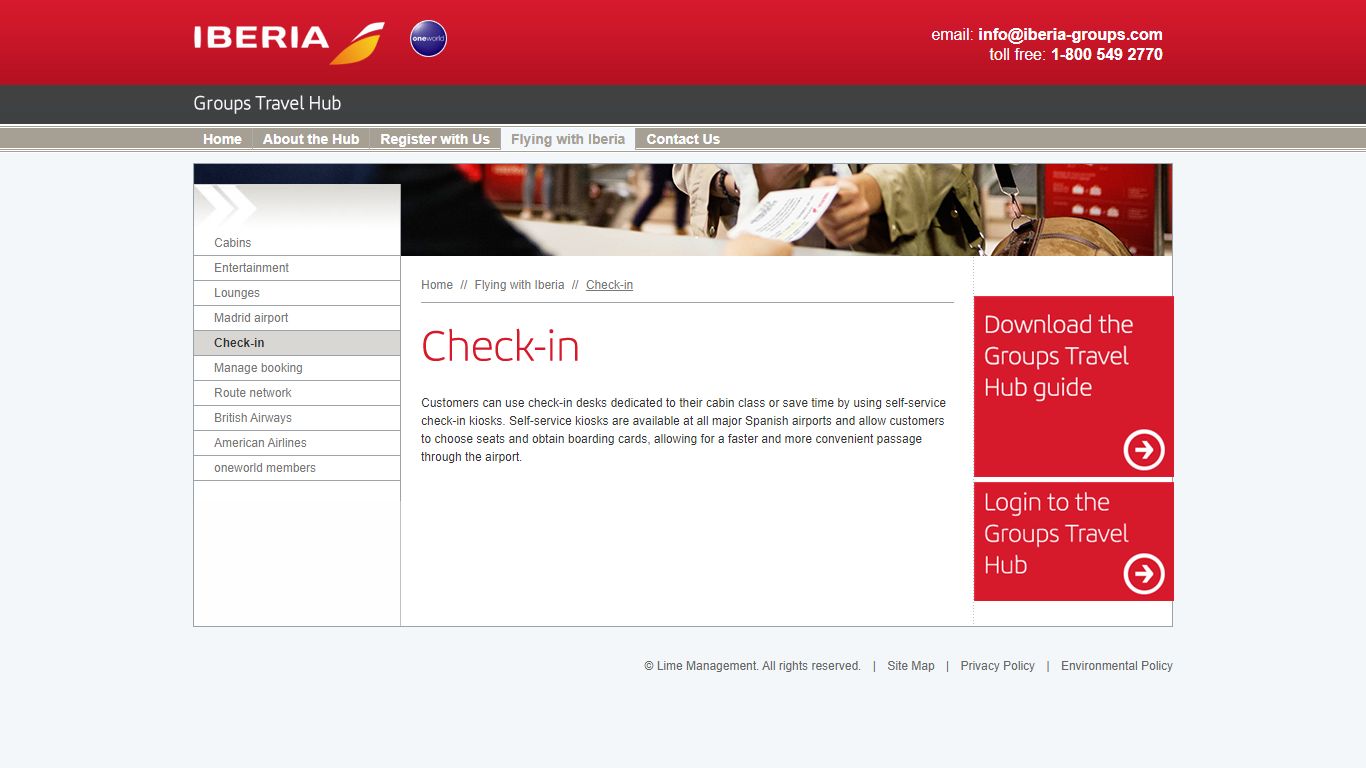 Check In - Iberia Groups