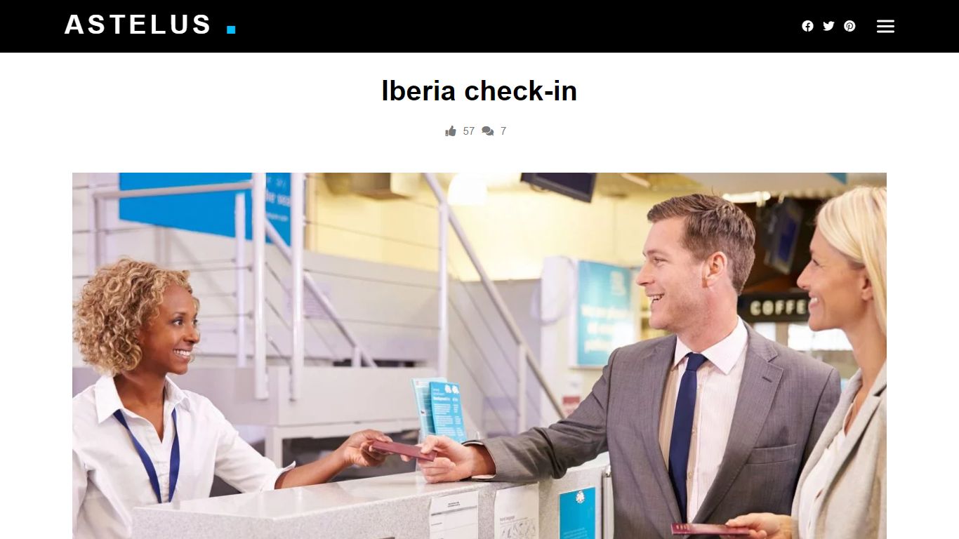 Iberia check-in - Astelus